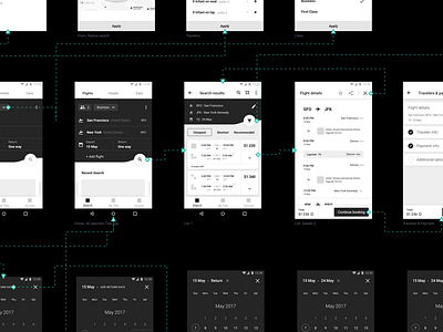 CheapOair. Wireframes