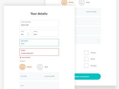 WIP form redesign details fields form rebrand redesign visual identity