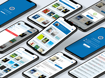 ITB Library App app design ui ui design ux design