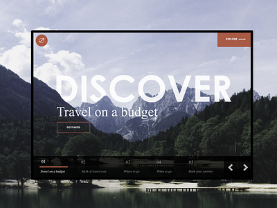 Budget Travel Concept Website