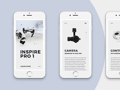Drone Gen - Impressions app clean design drone ecommerce flat interface material minimalistic mobile ui ux