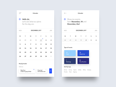 Planer & Organizer android app calendar clean interface ios minimal minimalism planer ui ux white