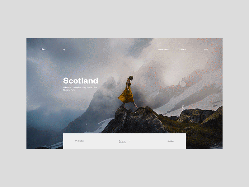 Hiker's Journal - Early Landing agency blog design interface minimal travel ui ux vocation web website