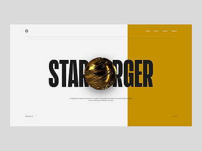 Star Forger 2-V 3d 3d animation after affects app cinema4d interactive minimal motion ui ux web website