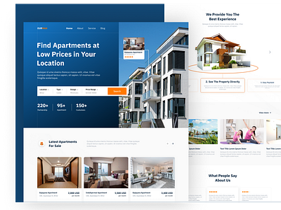 Ourmah landing page design