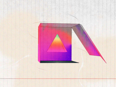 fold abstract abstraction after effects cinema4d colors cube experiment fold pyramid unfold