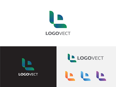Logovect black logo blue logo branding branding design colorful design dribbble gradient logo illustration l logo letter logo letter logos logo vector vector art