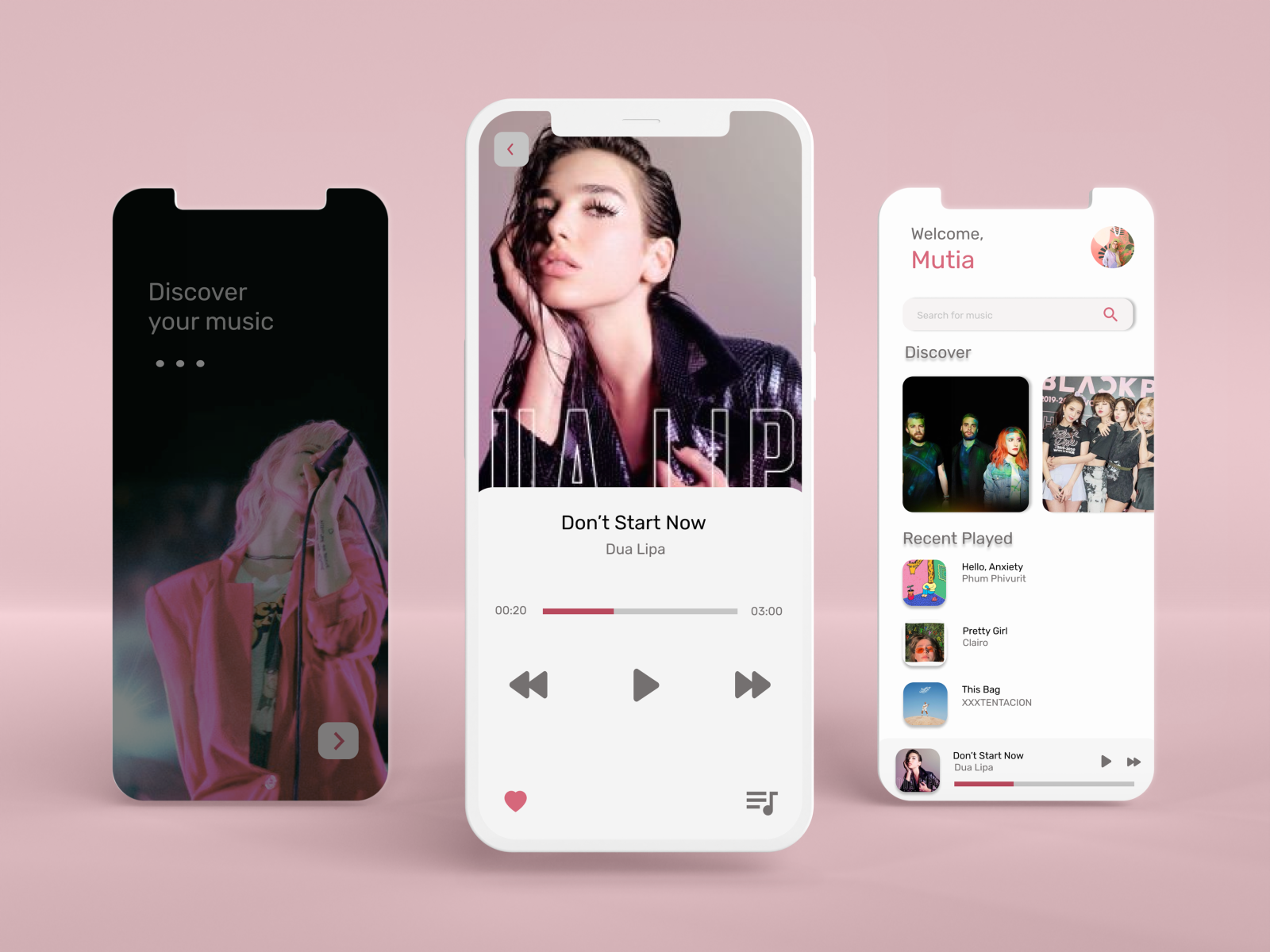 Music App by Mutia Adelina on Dribbble