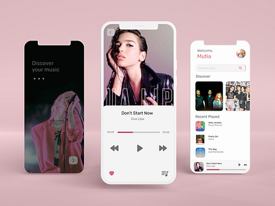 Music App app mobile music ui