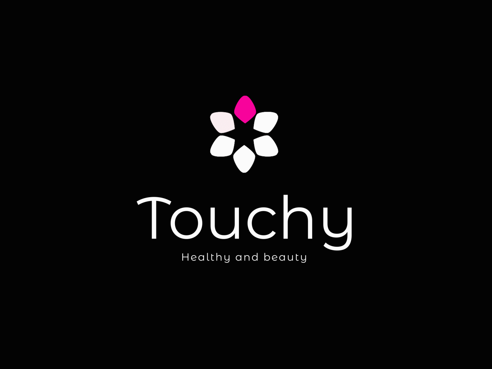 Touchy Logo Animation 2d motion animation branding clean custom animation flat logo graphic design logo logo intro minimal motion graphics