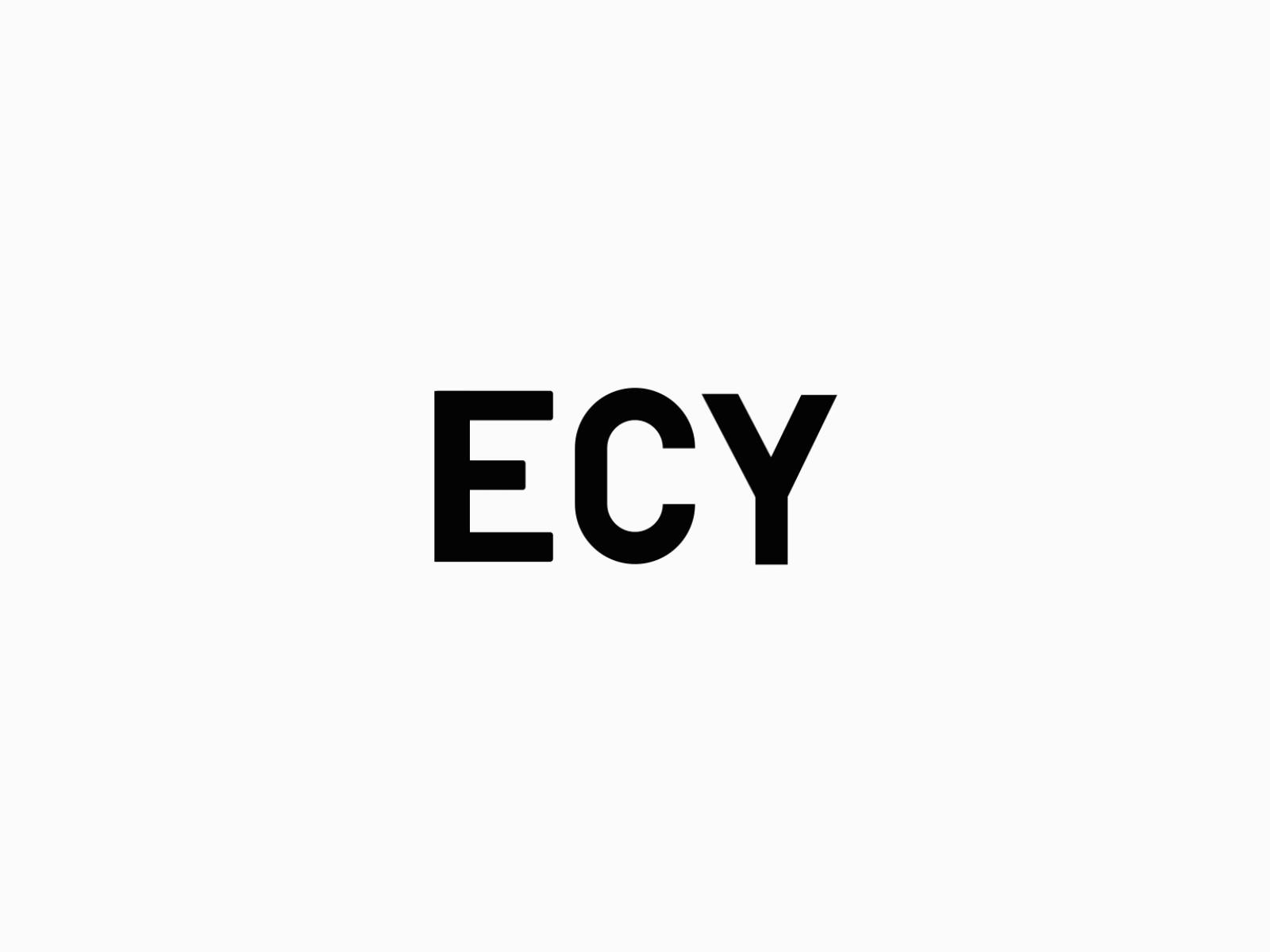 ECY Logo Animaation 2d animation after effects animation branding clean creative design graphic design logo logo intro minimal modern motion graphics