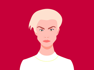 Blond woman illustration