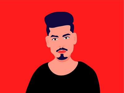 Cool haircut illustration