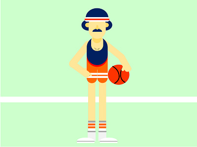 Basketball player illustration