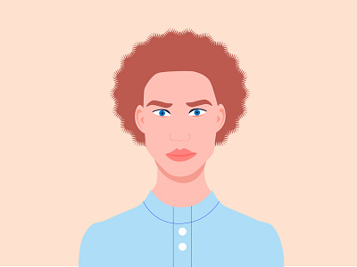 Man with new haircut illustration
