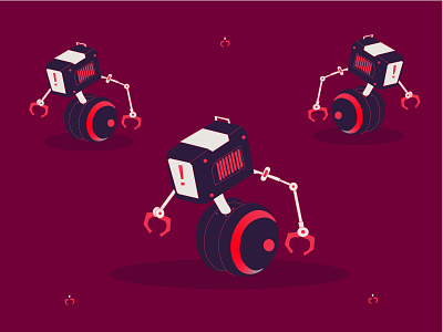 Robot future illustration