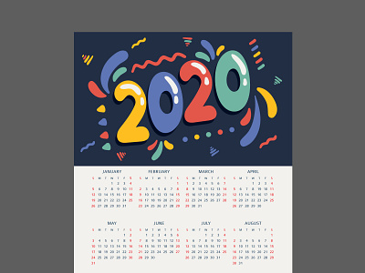 2020 Colourful Calender