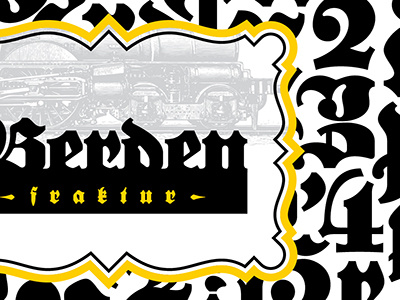 Lucian Bernhard Fraktur Extrafette antique font fraktur lettering retro revival type typeface typography vintage