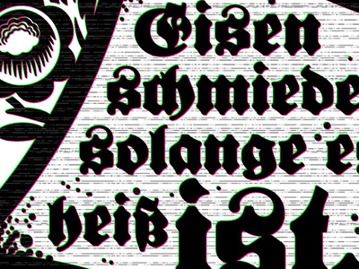 Lucian Bernhard Fraktur Extrafette antique font fraktur lettering retro revival type typeface typography vintage