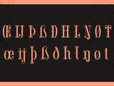 Tuscan Style type - ligatures