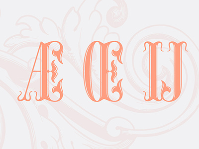 Tuscan Style type - ligatures