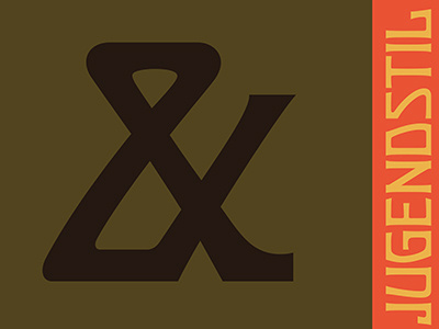 Art Nouveau type - ampersand