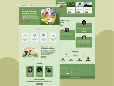 Farmtech Web Design app design illustration ui uiux design ux