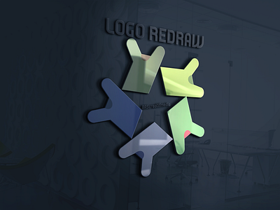 Negative space logo mockup brand identity branding design graphic design icon illustration logo vector illustration