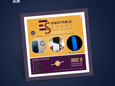 Smart phone store flyer design