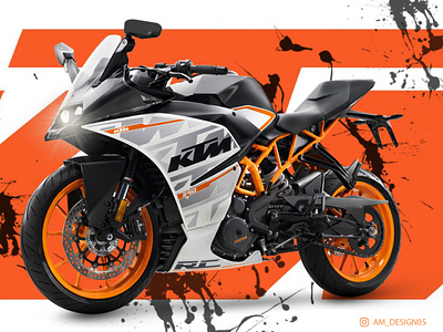 KTM Bike Banner banner graphics design mockup design