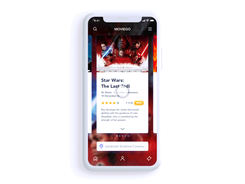 Cinema app prototype