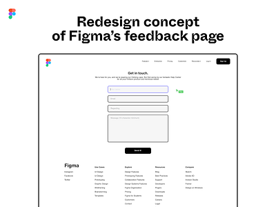 Redesign concept of Figma’s feedback page