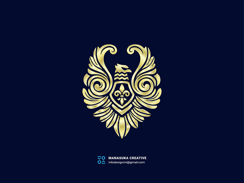 Eagle Heraldic Logo by Manasuka on Dribbble