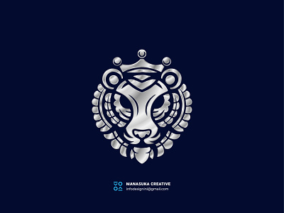 Silver Tiger Heraldry Logo