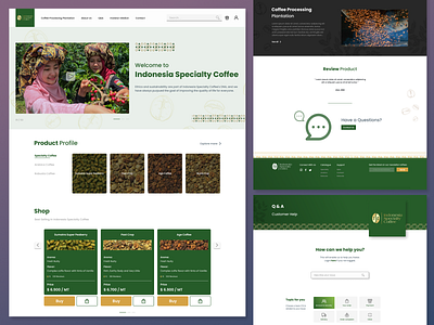 Redesign - Coffee Company websites app branding design graphic design typography ui ux