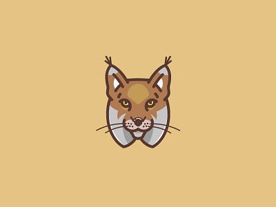 Lynx icon animal brand flat graphicdesign icon illustration logo vector