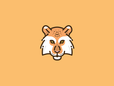 Tiger icon (set 4/6) animal brand flat graphicdesign icon illustration logo vector