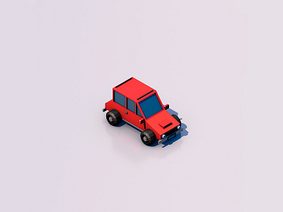 Isometric Car (6/9) 3d cinema4d city graphicdesign icon isometric map shop store street town