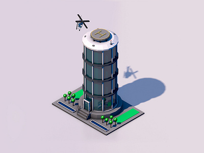 Isometric Skyscraper (7/9) 3d cinema4d city graphicdesign icon isometric map shop store street town