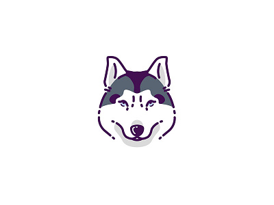 Dogs (Siberian Husky - 4/6) 🐶 badge badge logo design dog dog icon dog illustration flat graphicdesign icon icon a day icon animation icon app icon artwork illustration inspire inspired logo vector