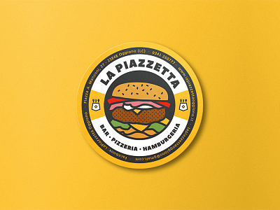 Sticker (2/2) 🍔🍟 badge badge design badge logo badgedesign branding design flat food french fries graphicdesign hamburger icon icon a day icon artwork illustration illustrator logo pizza vector