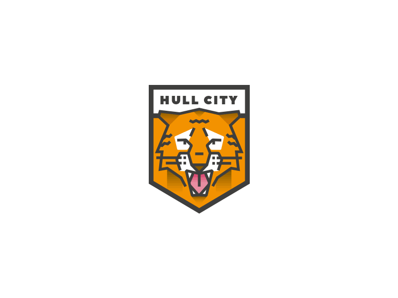 Club Crest Challenge - Hull City badge branding crest crest logo design flat football football helmet graphicdesign icon icon artwork illustration logo rebrand rebranding tiger vector