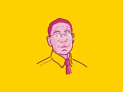 Gus Fring badge better call saul branding breaking bad breakingbad charachters design flat graphicdesign icon icon a day icon artwork illustration illustrator logo netflix outline vector yellow