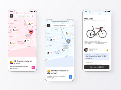 Ride Now - Mobile App app design product design ui ux