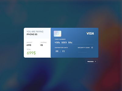 Credit Card Checkout - Daily UI #002 002 checkout dailyui payment ui