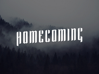Homecoming blackletter homecoming lettering letters logo typo typography
