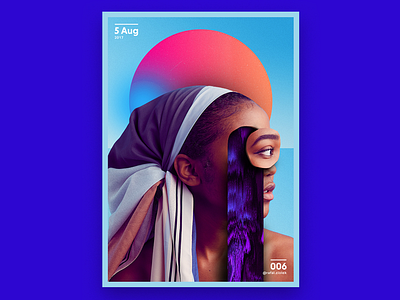 Poster #006 design gradient graphic inspiration poster poster design print woman