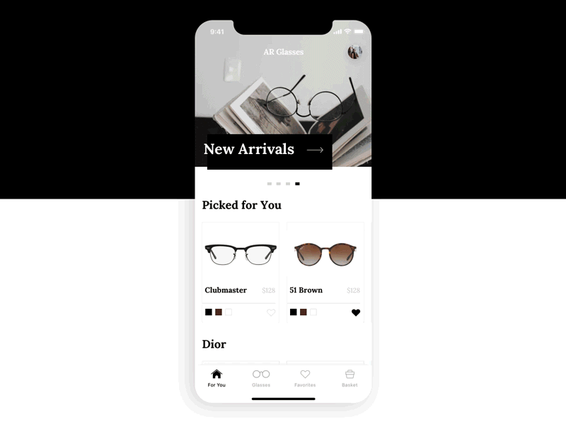 Try On Glasses Mobile App