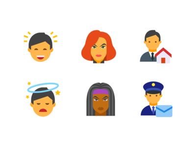 Color style icons avengers color design emoji icon illustration logo vector walking dead