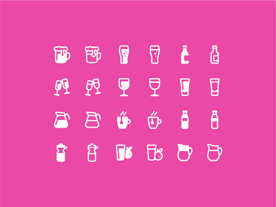 Fluent System: Drinks beer coca cola coffee design drinks icon illustration juice milk tea ui ux vector vodka water wine